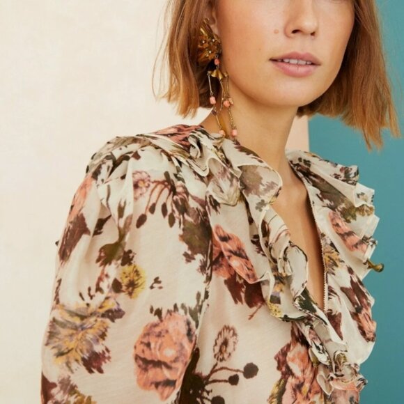 NWOT ULLA JOHNSON Voile Pascale Midi Dress in Daisy M $895 - Picture 4 of 7